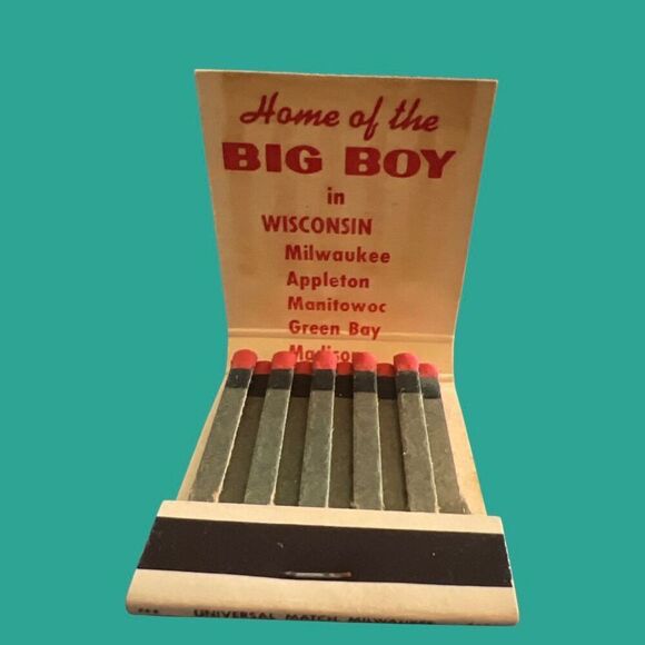 RARE Vintage Marc’s Big Boy Restaurant Unstruck Matchbook - Picture 3 of 3